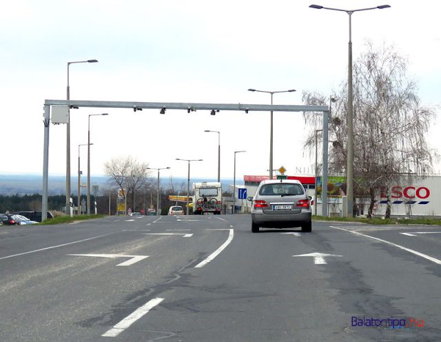 Traffipax a 84-es főút sümegi belterületi szakaszán