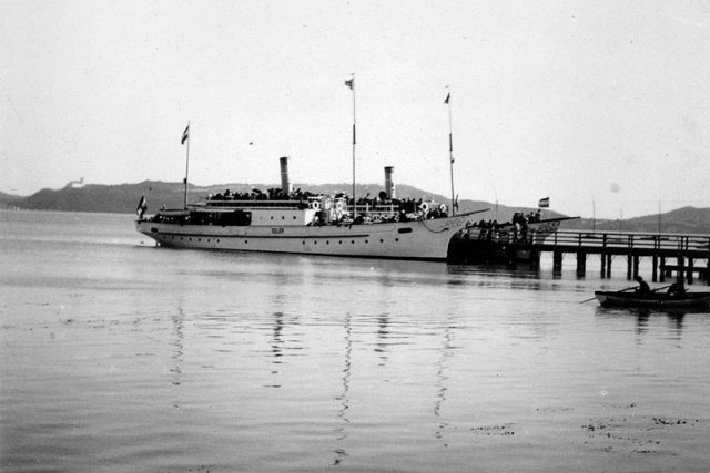 A Helka és a Kelén a balatonfüredi kikötőben 1933-ban - Fotó Fortepan.hu - dr. Baráth Endre