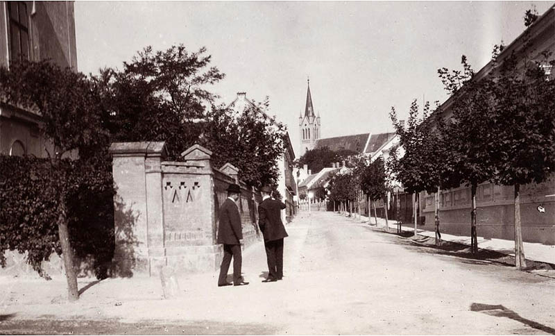 Keszthely - Helikon utca - 1903 - Fortepan.hu