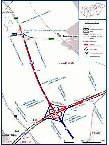 Az M7-es autópálya és a 710-es főút összekötése