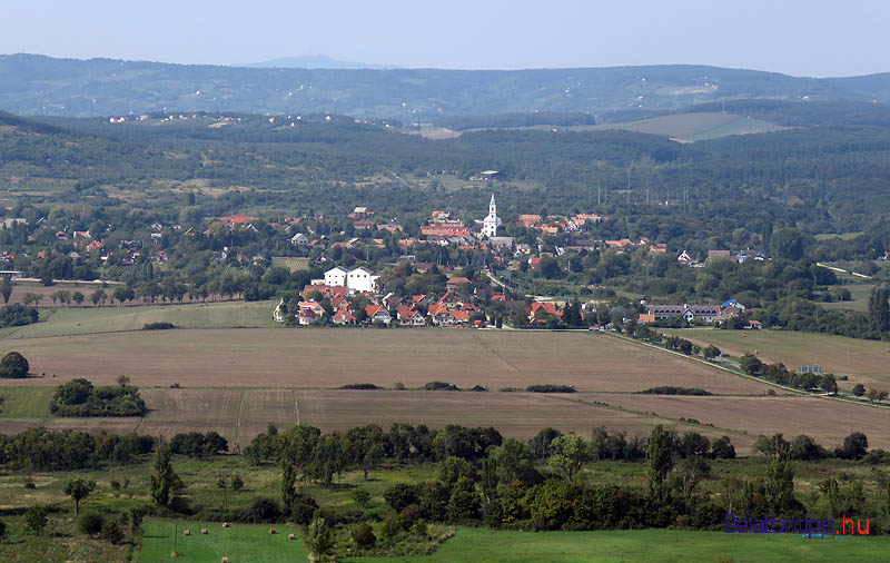 Kilátás északra, Aszófő irányába