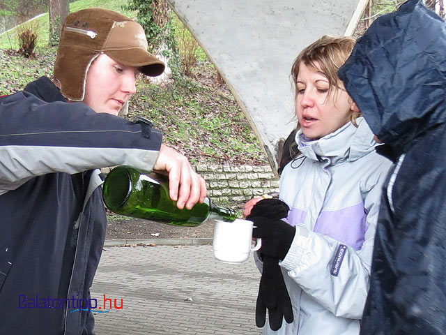 Tihanyi Téli teljesítménytúra félsziget Balaton körtepálinka