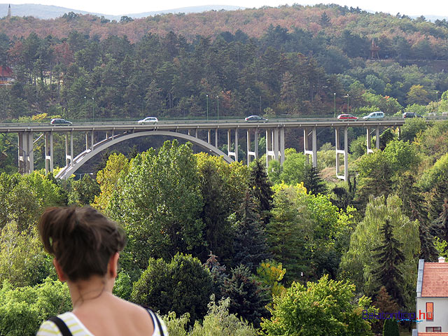 Veszprémi viadukt - völgyhíd - a várból Gizella és István szobrától Balatontipp hu