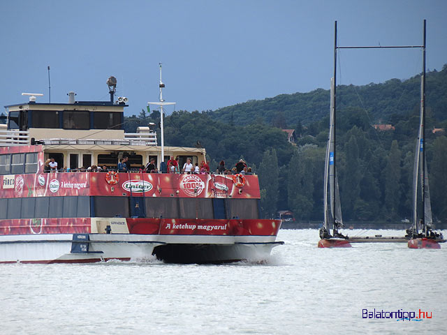 Kékszalag 2014 Balatonfüred katamarán Fifty-Fifty