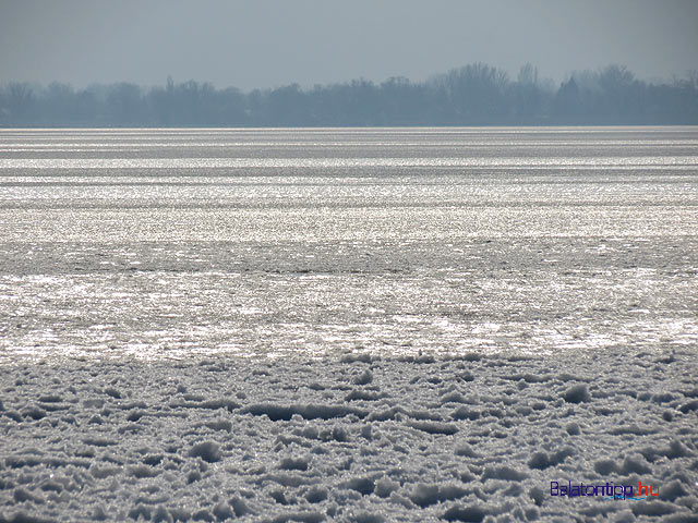 Balatongyörök jeges Balaton