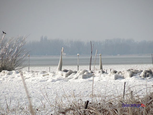 Balatongyörök jeges Balaton