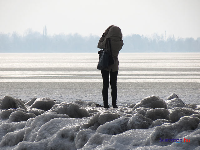 Balatongyörök jeges Balaton