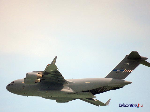 Big Mac - Boeing C-17 Globmaster III teherszállítórepülő a Balaton felett