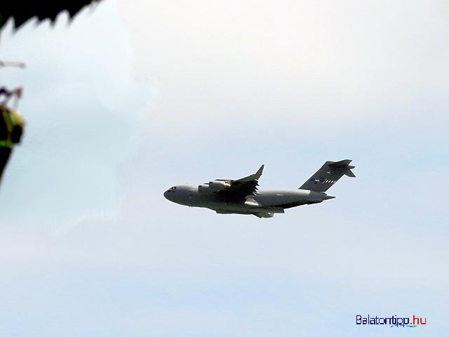 Big Mac - Boeing C-17 Globmaster III teherszállítórepülő a Balaton felett
