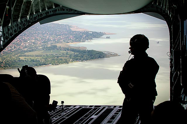 Big Mac - Boeing C-17 Globmaster III teherszállítórepülő a Balaton felett