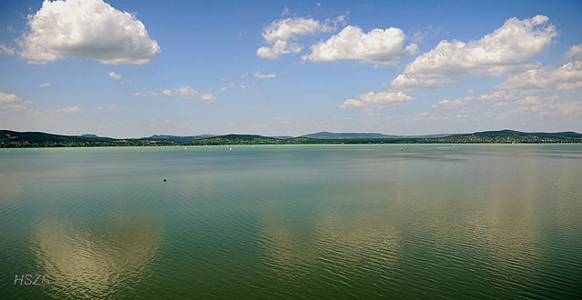 A tanúhelyek a Balaton déli partja fölül