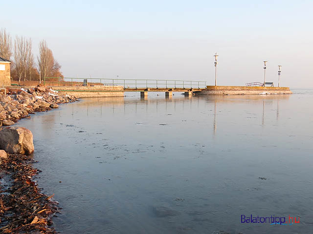 Balatonfüred jeges Balaton Esterházy strand 2013. január 26. 