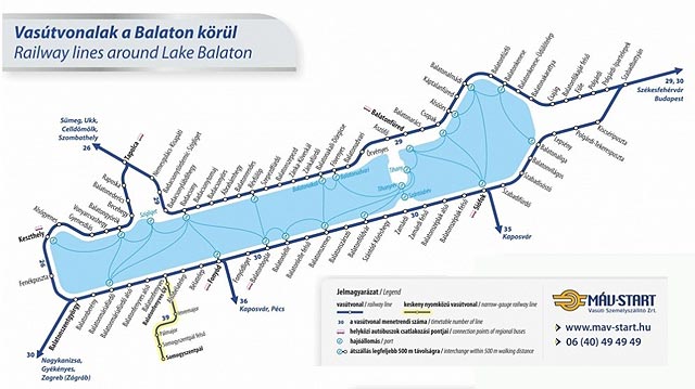 balaton vasúti térkép Közlekedés – Vasúton a Balatonra – A nyár végéig több vonat  balaton vasúti térkép