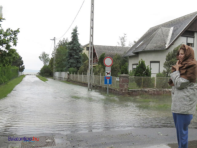 Siófok Ezüstpart özönvíz elöntés áradá