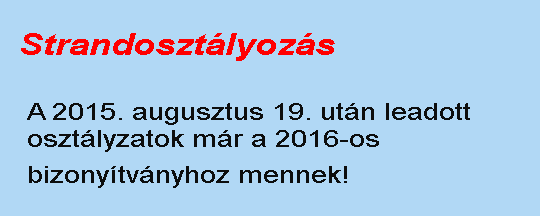 Osztályozd a strandot!