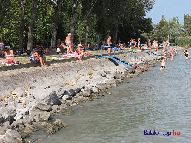 Balatonudvari Fövenyesi strand szárazon