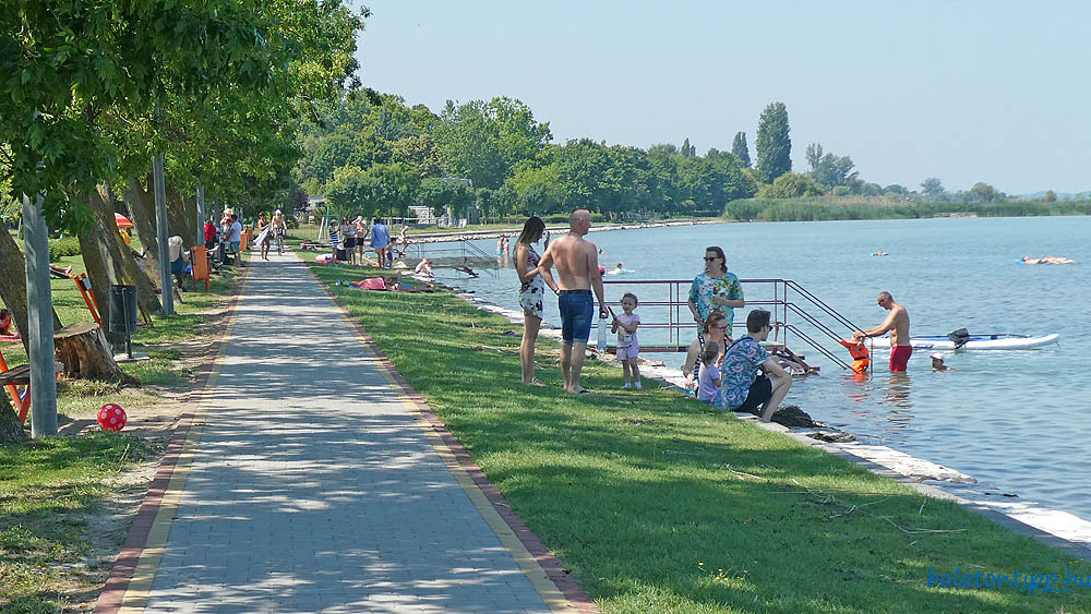 A Balatonőszödi szabadstrand