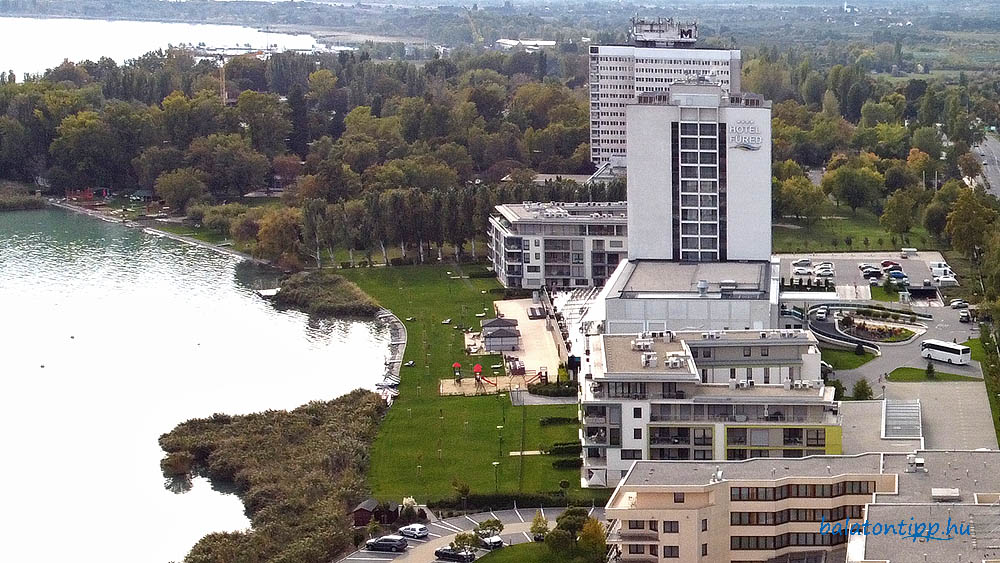 Füred Hotel előtti parti sétány helye