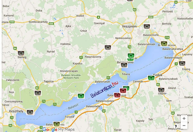 balaton térkép google Traffipaxok a Balatonnál  kamerás mérőkapuk | Balatontipp balaton térkép google